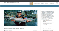 Desktop Screenshot of fishingforbeginners.net