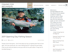 Tablet Screenshot of fishingforbeginners.net